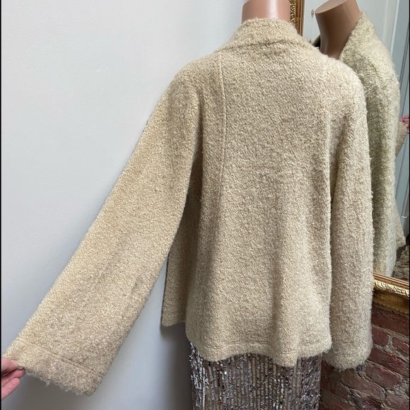 FREE PEOPLE| double breasted wool coat | L - Picture 10 of 12